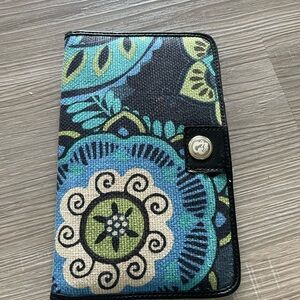 Spartina 449 Turquoise Canvas Wallet with Snap
